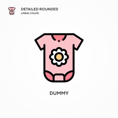 Aptal vektör simgesi. Modern vektör illüstrasyon kavramları. Düzenlemesi ve kişiselleştirmesi kolay.