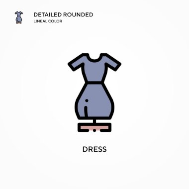 Vektör simgesini giyin. Modern vektör illüstrasyon kavramları. Düzenlemesi ve kişiselleştirmesi kolay.