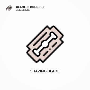 Tıraş bıçağı vektör simgesi. Modern vektör illüstrasyon kavramları. Düzenlemesi ve kişiselleştirmesi kolay.