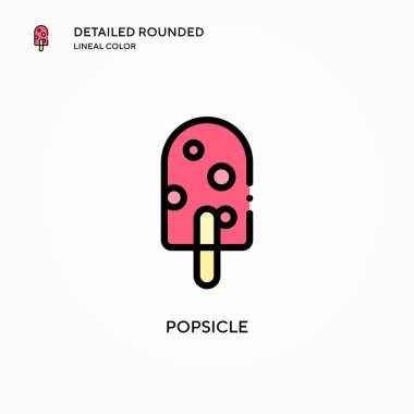 Dondurma vektör simgesi. Modern vektör illüstrasyon kavramları. Düzenlemesi ve kişiselleştirmesi kolay.