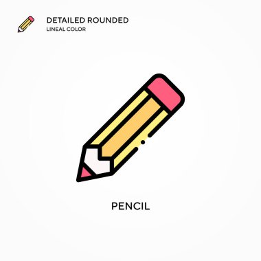 Kalem vektör simgesi. Modern vektör illüstrasyon kavramları. Düzenlemesi ve kişiselleştirmesi kolay.