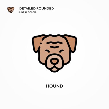 Tazı vektör simgesi. Modern vektör illüstrasyon kavramları. Düzenlemesi ve kişiselleştirmesi kolay.