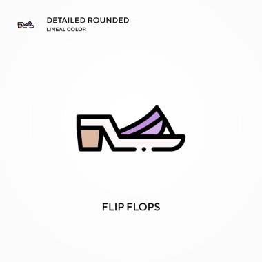 Döndürme vektör simgesi. Modern vektör illüstrasyon kavramları. Düzenlemesi ve kişiselleştirmesi kolay.