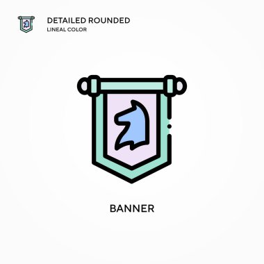 Sancak vektör simgesi. Modern vektör illüstrasyon kavramları. Düzenlemesi ve kişiselleştirmesi kolay.