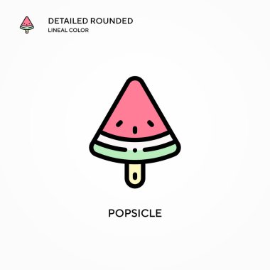 Dondurma vektör simgesi. Modern vektör illüstrasyon kavramları. Düzenlemesi ve kişiselleştirmesi kolay.