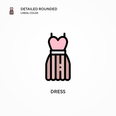 Vektör simgesini giyin. Modern vektör illüstrasyon kavramları. Düzenlemesi ve kişiselleştirmesi kolay.