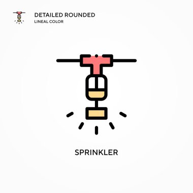 Fıskiye vektör simgesi. Modern vektör illüstrasyon kavramları. Düzenlemesi ve kişiselleştirmesi kolay.