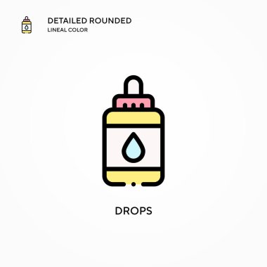 Vektör simgesini düşürür. Modern vektör illüstrasyon kavramları. Düzenlemesi ve kişiselleştirmesi kolay.