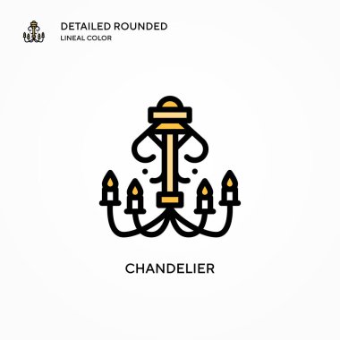 Avize vektör simgesi. Modern vektör illüstrasyon kavramları. Düzenlemesi ve kişiselleştirmesi kolay.