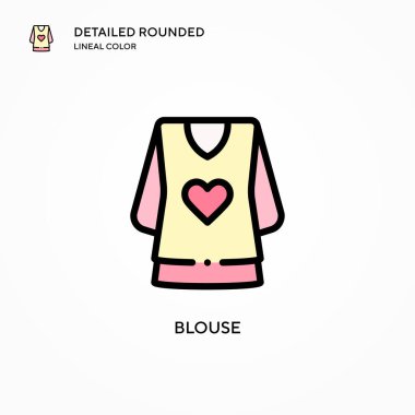 Bluz vektör simgesi. Modern vektör illüstrasyon kavramları. Düzenlemesi ve kişiselleştirmesi kolay.