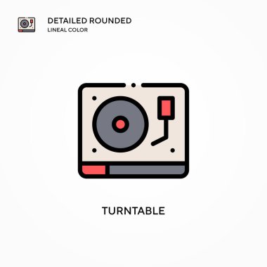 Döndürülebilir vektör simgesi. Modern vektör illüstrasyon kavramları. Düzenlemesi ve kişiselleştirmesi kolay.