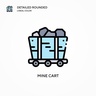 Benimki taşıyıcı ikon. Modern vektör illüstrasyon kavramları. Düzenlemesi ve kişiselleştirmesi kolay.