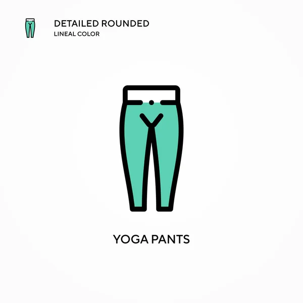 Pantalones Yoga Vector Icono Conceptos Modernos Ilustración Vectorial Fácil Editar — Archivo Imágenes Vectoriales