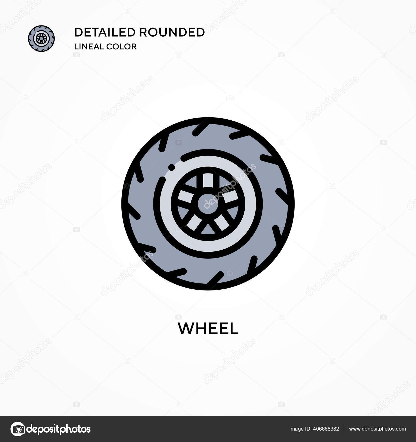 Ikon Vektor Roda Konsep Gambar Vektor Modern Mudah Untuk Mengedit Stok Vektor C Edifier 406666382