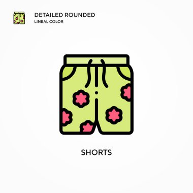 Kısa vektör simgesi. Modern vektör illüstrasyon kavramları. Düzenlemesi ve kişiselleştirmesi kolay.