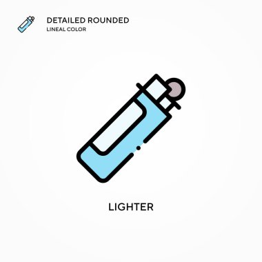 Daha hafif vektör simgesi. Modern vektör illüstrasyon kavramları. Düzenlemesi ve kişiselleştirmesi kolay.