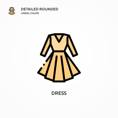 Vektör simgesini giyin. Modern vektör illüstrasyon kavramları. Düzenlemesi ve kişiselleştirmesi kolay.