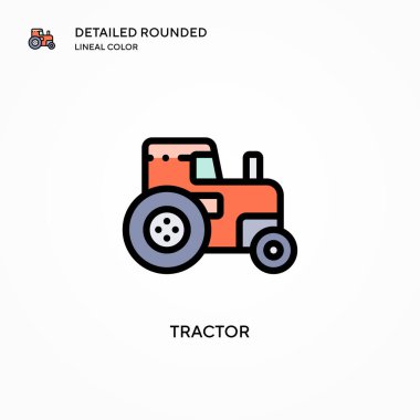 Çekici vektör ikonu. Modern vektör illüstrasyon kavramları. Düzenlemesi ve kişiselleştirmesi kolay.