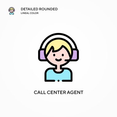 Merkez ajan vektör simgesini ara. Modern vektör illüstrasyon kavramları. Düzenlemesi ve kişiselleştirmesi kolay.