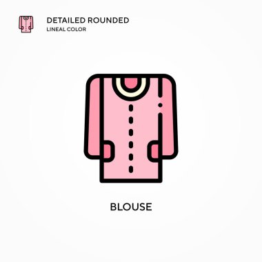 Bluz vektör simgesi. Modern vektör illüstrasyon kavramları. Düzenlemesi ve kişiselleştirmesi kolay.