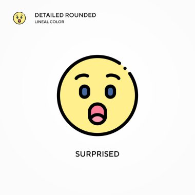 Şaşırtıcı vektör simgesi. Modern vektör illüstrasyon kavramları. Düzenlemesi ve kişiselleştirmesi kolay.