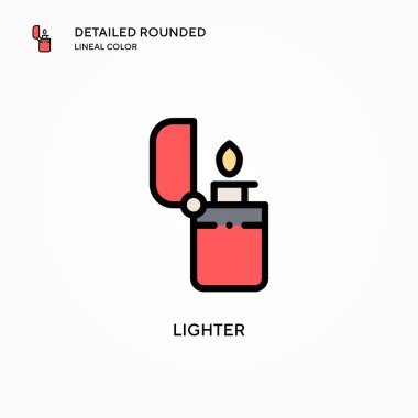 Daha hafif vektör simgesi. Modern vektör illüstrasyon kavramları. Düzenlemesi ve kişiselleştirmesi kolay.