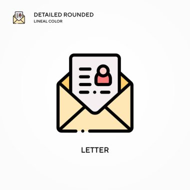 Harf vektör simgesi. Modern vektör illüstrasyon kavramları. Düzenlemesi ve kişiselleştirmesi kolay.