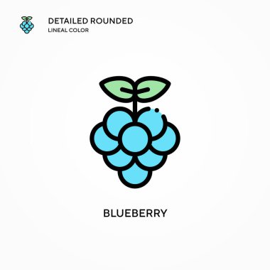 Yabanmersini vektör simgesi. Modern vektör illüstrasyon kavramları. Düzenlemesi ve kişiselleştirmesi kolay.