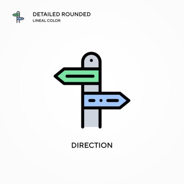 Yönlendirme vektör simgesi. Modern vektör illüstrasyon kavramları. Düzenlemesi ve kişiselleştirmesi kolay.