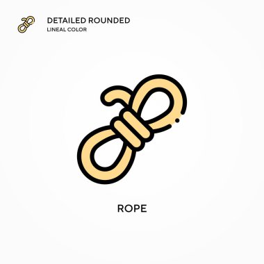 İp vektör simgesi. Modern vektör illüstrasyon kavramları. Düzenlemesi ve kişiselleştirmesi kolay.