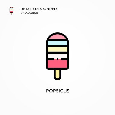 Dondurma vektör simgesi. Modern vektör illüstrasyon kavramları. Düzenlemesi ve kişiselleştirmesi kolay.