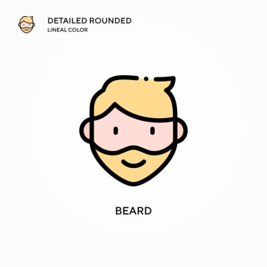 Sakal vektör simgesi. Modern vektör illüstrasyon kavramları. Düzenlemesi ve kişiselleştirmesi kolay.