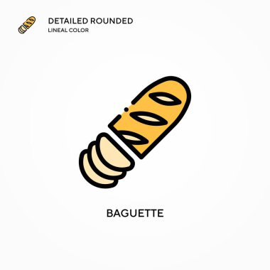 Baget vektör simgesi. Modern vektör illüstrasyon kavramları. Düzenlemesi ve kişiselleştirmesi kolay.