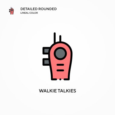 Telsiz sesli vektör simgesi. Modern vektör illüstrasyon kavramları. Düzenlemesi ve kişiselleştirmesi kolay.