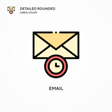 E- posta vektör simgesi. Modern vektör illüstrasyon kavramları. Düzenlemesi ve kişiselleştirmesi kolay.