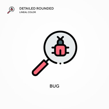 Böcek vektör simgesi. Modern vektör illüstrasyon kavramları. Düzenlemesi ve kişiselleştirmesi kolay.