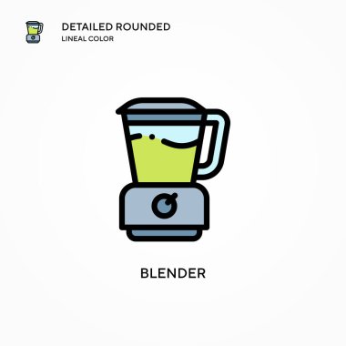 Blender vektör simgesi. Modern vektör illüstrasyon kavramları. Düzenlemesi ve kişiselleştirmesi kolay.
