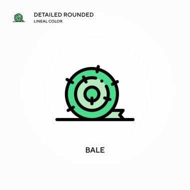 Bale vektör simgesi. Modern vektör illüstrasyon kavramları. Düzenlemesi ve kişiselleştirmesi kolay.