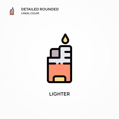 Daha hafif vektör simgesi. Modern vektör illüstrasyon kavramları. Düzenlemesi ve kişiselleştirmesi kolay.