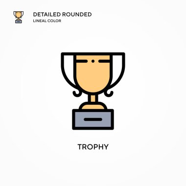Ödül vektör simgesi. Modern vektör illüstrasyon kavramları. Düzenlemesi ve kişiselleştirmesi kolay.