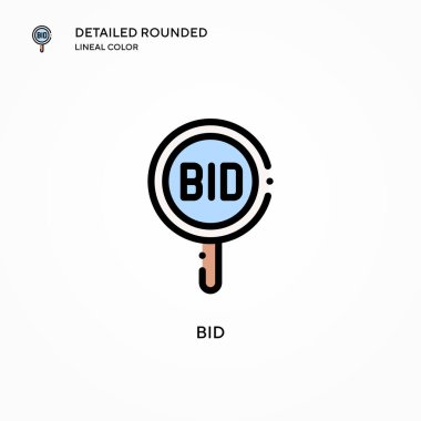 Teklif vektörü simgesi. Modern vektör illüstrasyon kavramları. Düzenlemesi ve kişiselleştirmesi kolay.