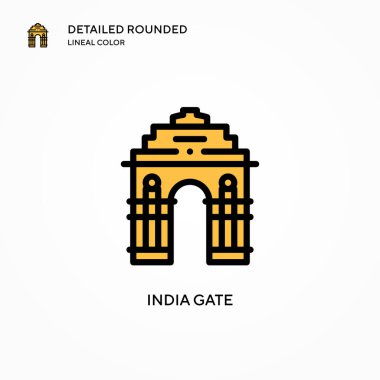 Hindistan geçit vektör simgesi. Modern vektör illüstrasyon kavramları. Düzenlemesi ve kişiselleştirmesi kolay.