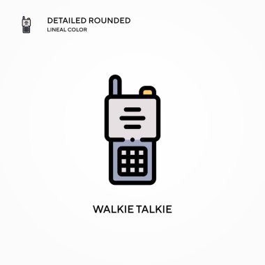 Telsiz konuşma vektör simgesi. Modern vektör illüstrasyon kavramları. Düzenlemesi ve kişiselleştirmesi kolay.