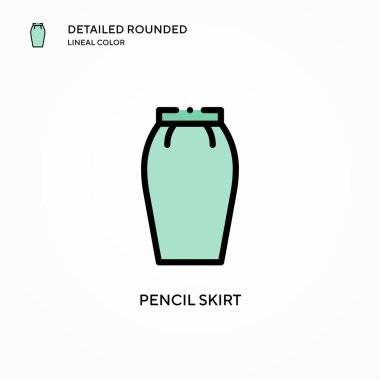 Kalem etek vektör simgesi. Modern vektör illüstrasyon kavramları. Düzenlemesi ve kişiselleştirmesi kolay.