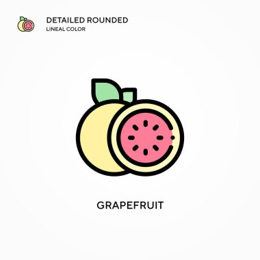 Greyfurt vektör simgesi. Modern vektör illüstrasyon kavramları. Düzenlemesi ve kişiselleştirmesi kolay.