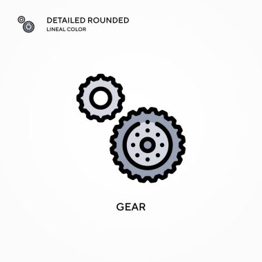 Vites vektör simgesi. Modern vektör illüstrasyon kavramları. Düzenlemesi ve kişiselleştirmesi kolay.