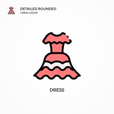 Vektör simgesini giyin. Modern vektör illüstrasyon kavramları. Düzenlemesi ve kişiselleştirmesi kolay.