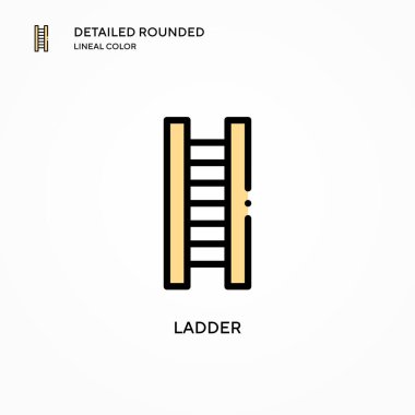 Merdiven vektör simgesi. Modern vektör illüstrasyon kavramları. Düzenlemesi ve kişiselleştirmesi kolay.