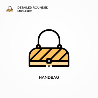 Çanta vektör simgesi. Modern vektör illüstrasyon kavramları. Düzenlemesi ve kişiselleştirmesi kolay.
