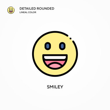 Güleç vektör simgesi. Modern vektör illüstrasyon kavramları. Düzenlemesi ve kişiselleştirmesi kolay.